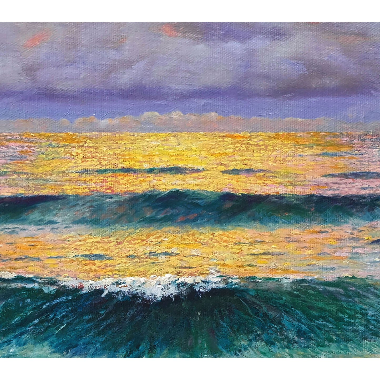 Anastasia Woron: “La Puesta del Sol” – Óleo 55×38 cm (2021)