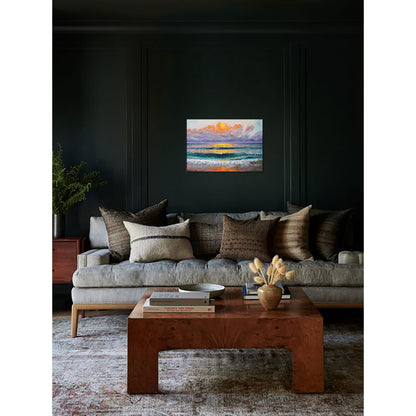 Anastasia Woron: “La Puesta del Sol” – Óleo 55×38 cm (2021)