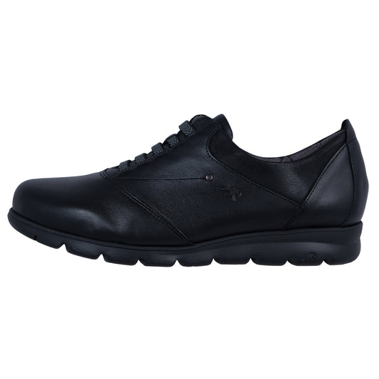 Fluchos Susan: Scarpe casual da donna nere in pelle F0354 – vista frontale