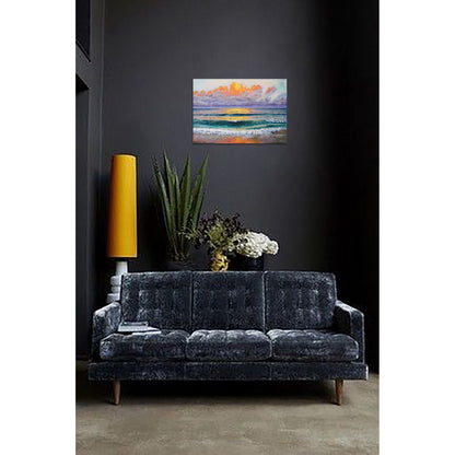 Anastasia Woron: “La Puesta del Sol” – Óleo 55×38 cm (2021)