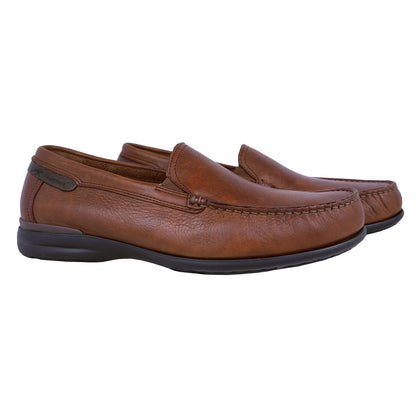 Fluchos Orion: Mocasín Hombre Piel Ligero Marrón 8682
