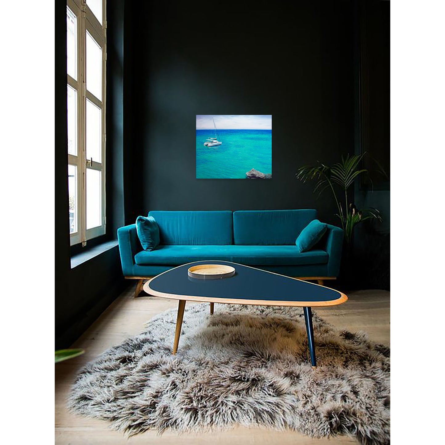 Anastasia Woron “Aguas Turquesas de Mallorca” - Óleo Original Firmado 62x52cm 2023