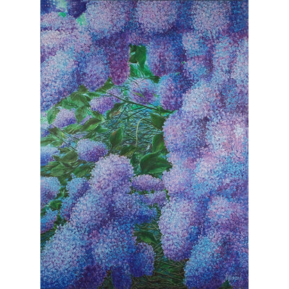 Anastasia Woron: “Mar de lilas” – Óleo Original Firmado 70×50 cm 2020