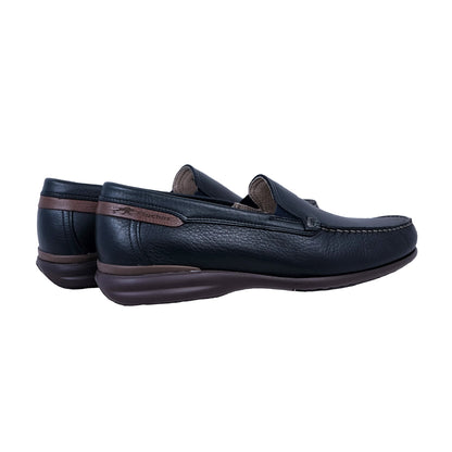 Fluchos Orion: Mocasín Hombre Piel Ligero Azul 8682