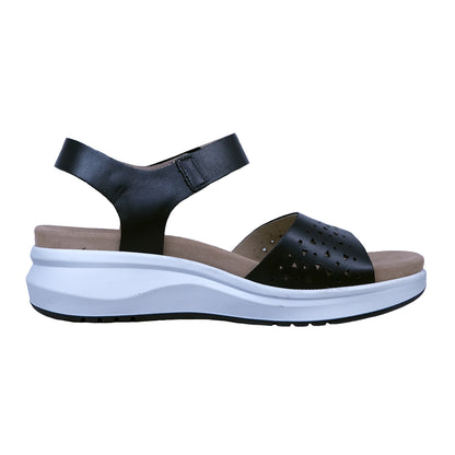 Fluchos Yagon: Sandalias Mujer Piel Plantilla Extraíble Negro F2425