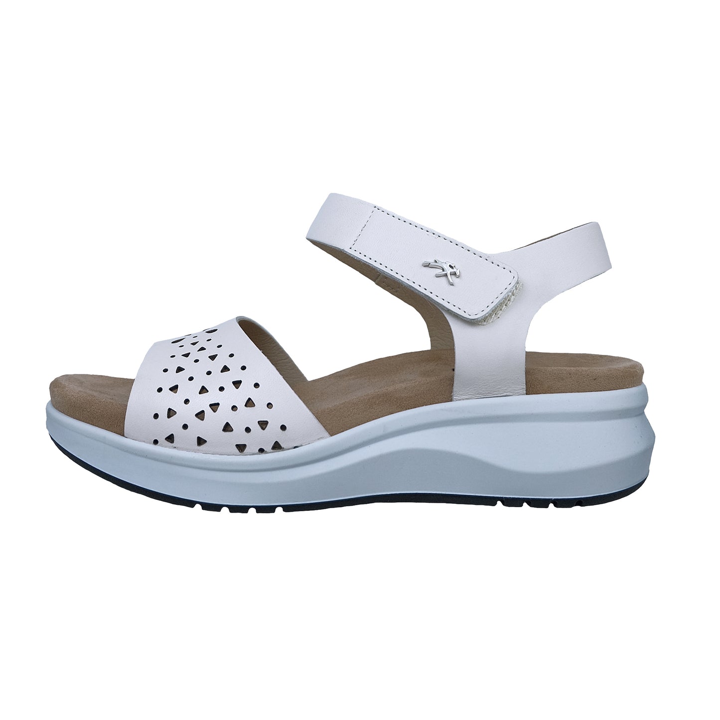 Fluchos Yagon: Sandalias Mujer Piel Plantilla Extraíble Blanco F2425