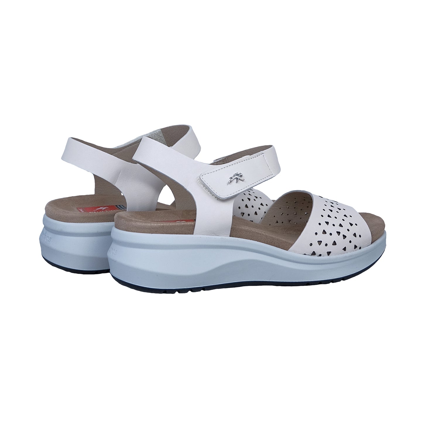 Fluchos Yagon: Sandalias Mujer Piel Plantilla Extraíble Blanco F2425