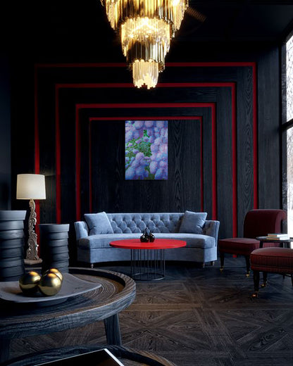 Anastasia Woron: “Mar de lilas” – Óleo Original Firmado 70×50 cm 2020