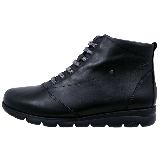 Fluchos Susan: Women's Ankle Boots with Zipper in Black F0356
