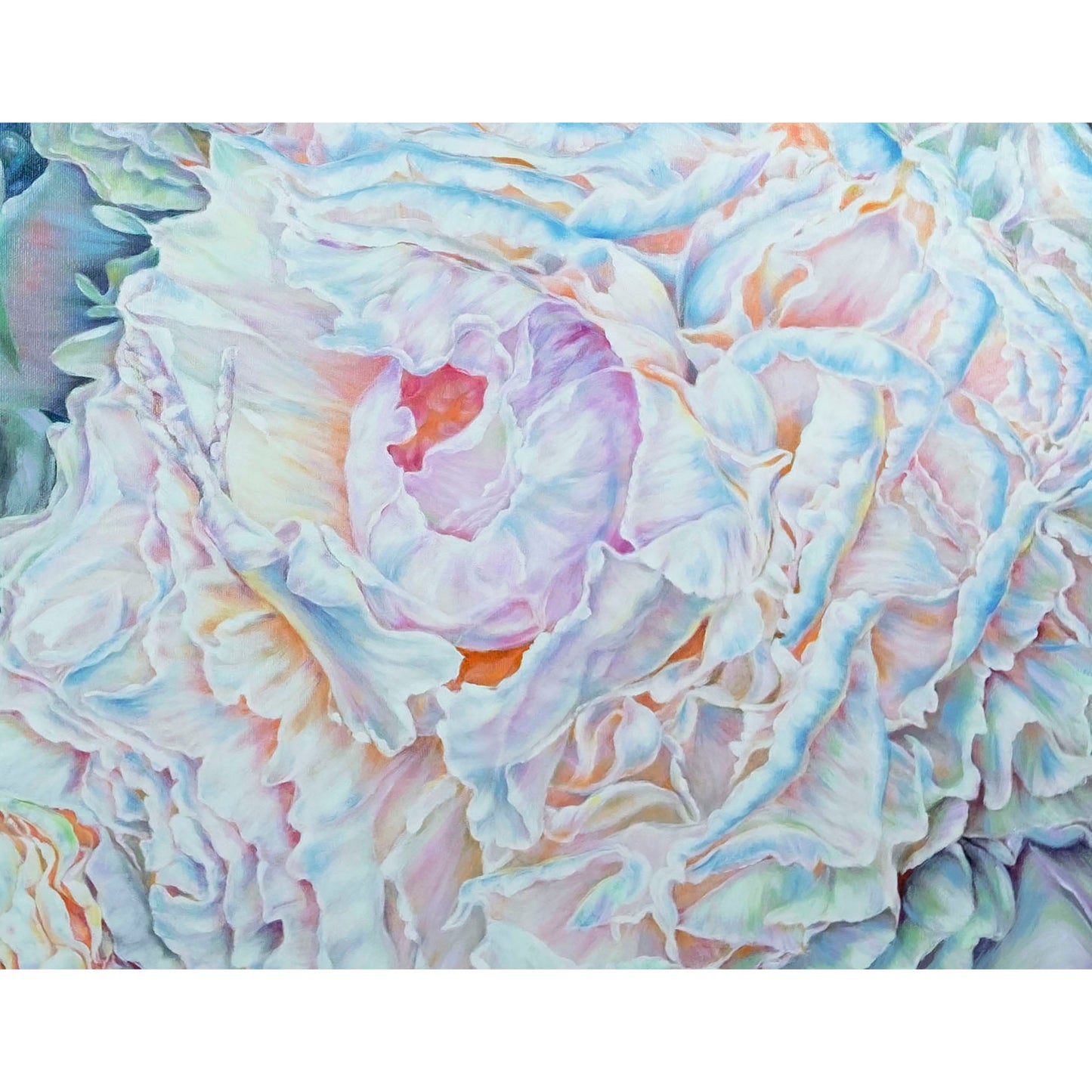 Anastasia Woron “Whisper of Peonies” – Cuadro Óleo Original Firmado 85×65 cm  2021