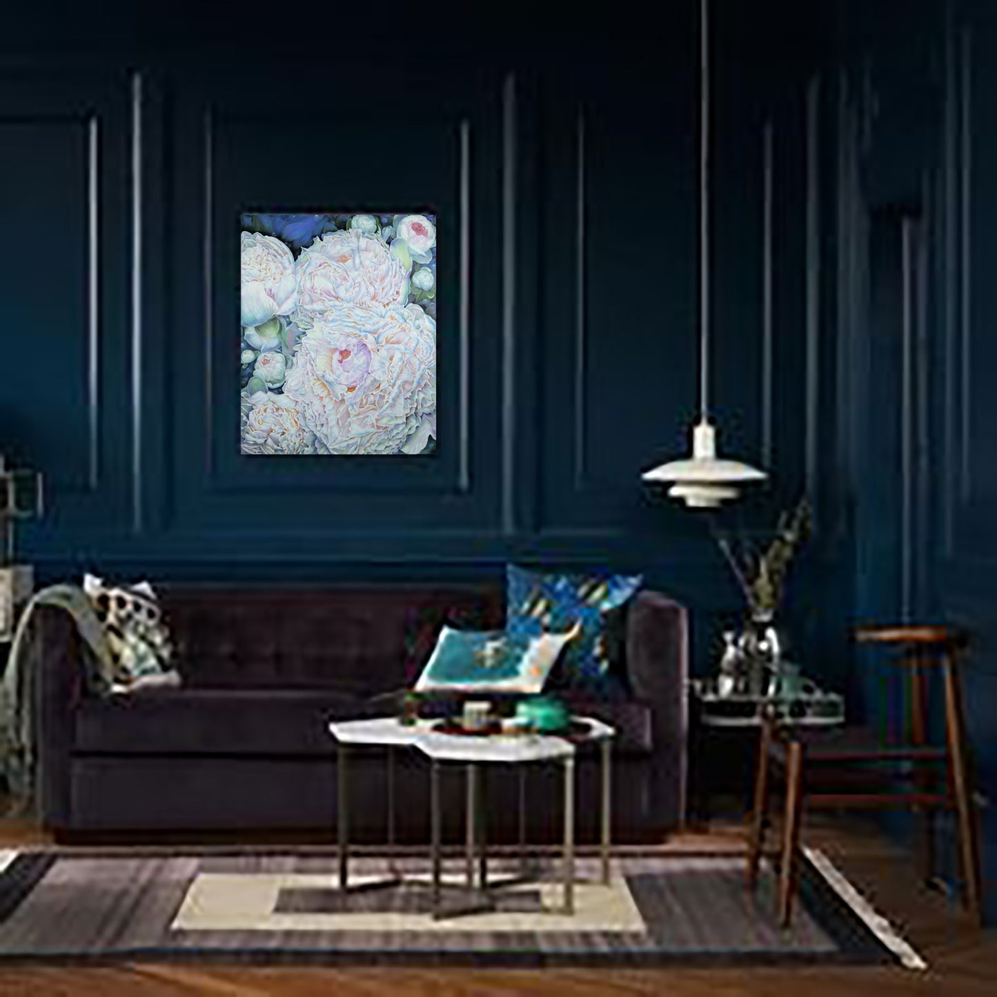 Anastasia Woron “Whisper of Peonies” – Cuadro Óleo Original Firmado 85×65 cm  2021