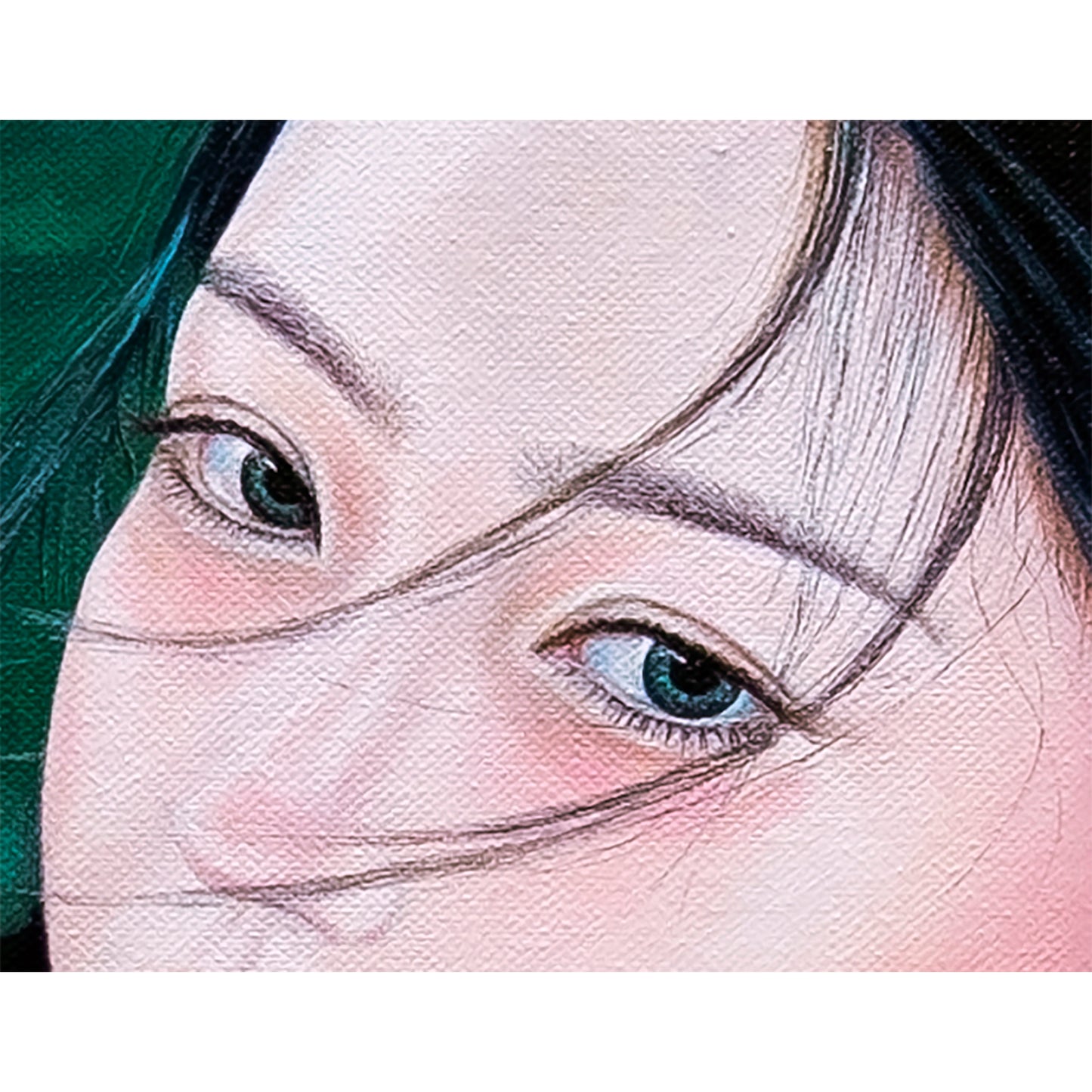 Anastasia Woron “The Guardian of the Lotus” – Óleo Original Firmado 60×20 cm (2026)