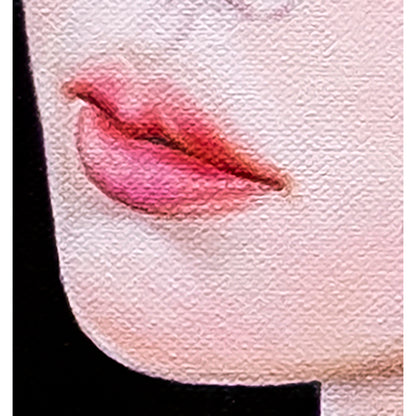 Anastasia Woron “The Guardian of the Lotus” – Óleo Original Firmado 60×20 cm (2026)