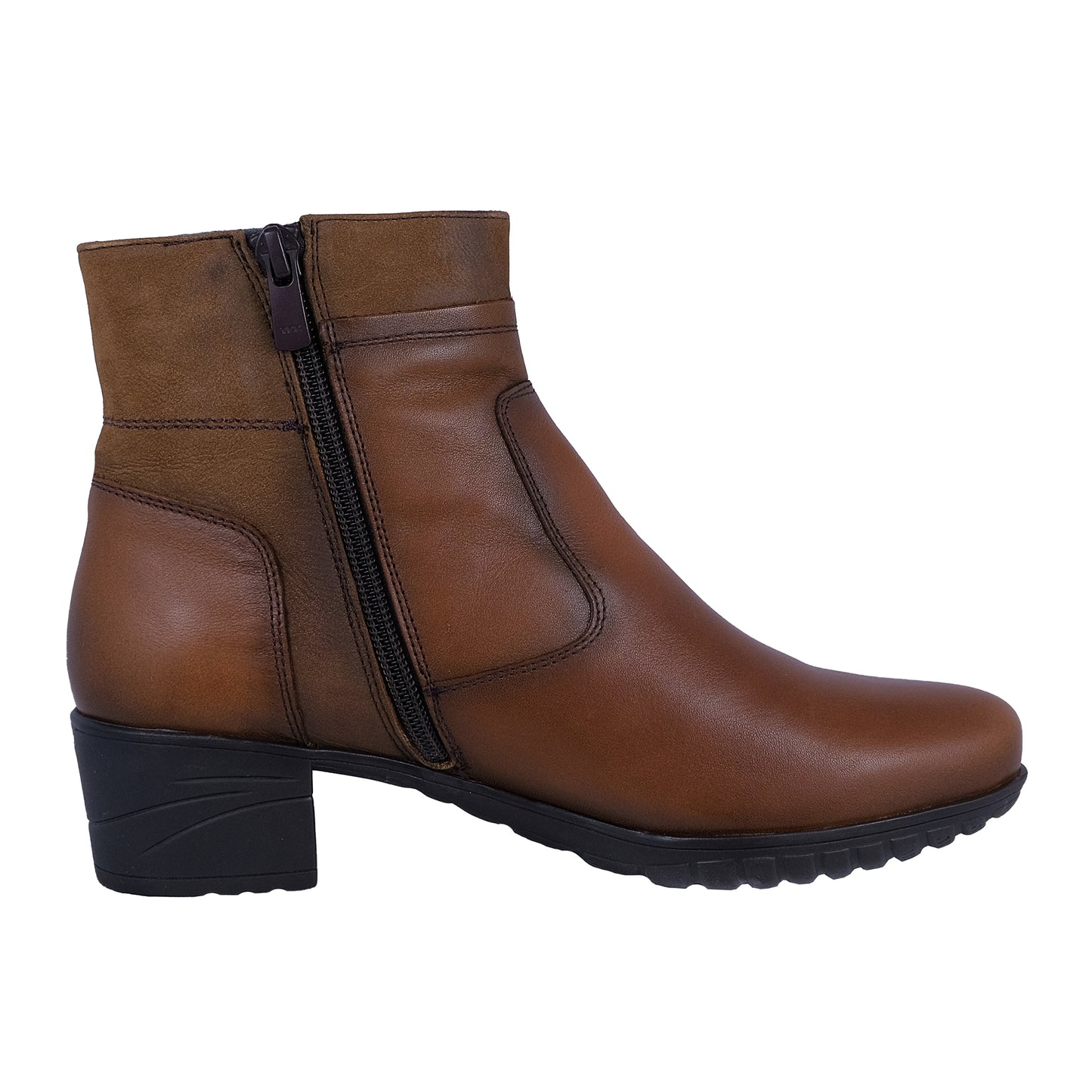 Fluchos Charis: Botines Mujer Confort Piel Marrón 9810