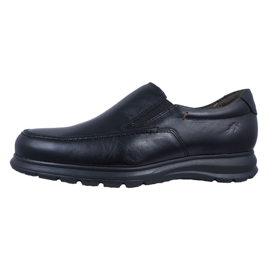 Fluchos Zeta: Men's Black Loafers F0603