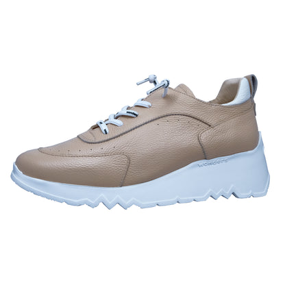 Wonders Mint : Baskets à plateforme en cuir pour femmes E-6720