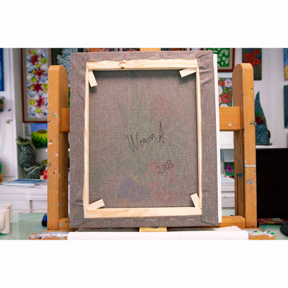 Anastasia Woron: "¡Soy muy guapo!" – Óleo Original 46x38 cm (2023)