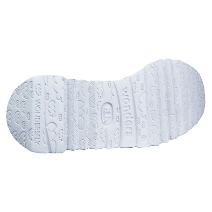 Wonders Mint : Baskets à plateforme en cuir pour femmes E-6720