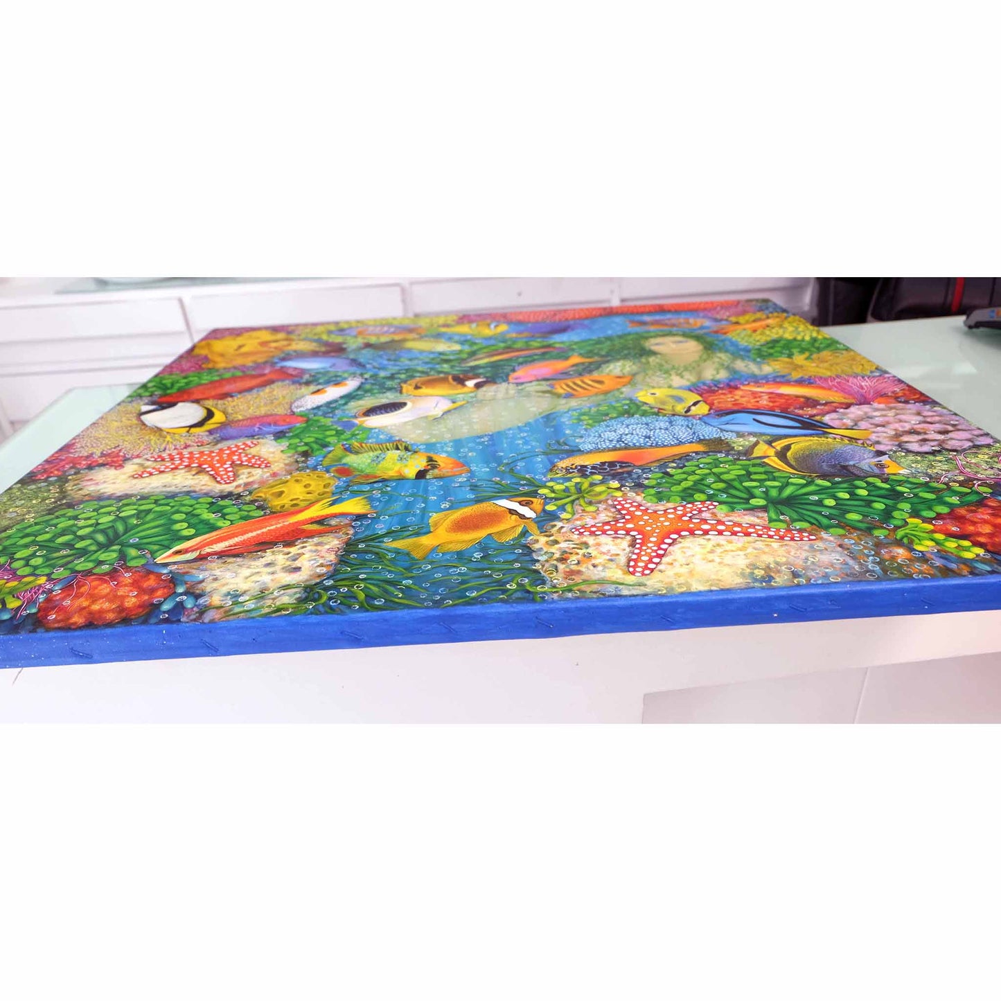 Anastasia Woron - Original Signed Oil Painting 2011: The Underwater Dream 80x80cm