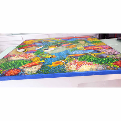 Anastasia Woron - Original Signed Oil Painting 2011: The Underwater Dream 80x80cm