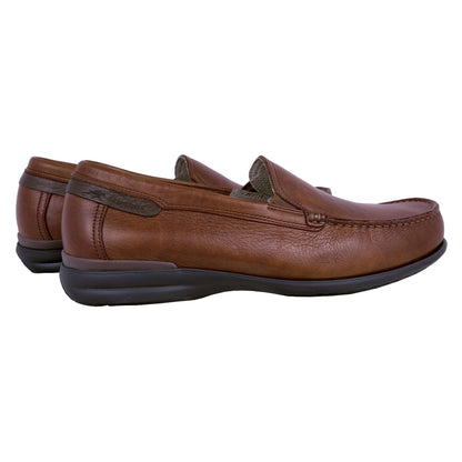 Fluchos Orion: Mocasín Hombre Piel Ligero Marrón 8682