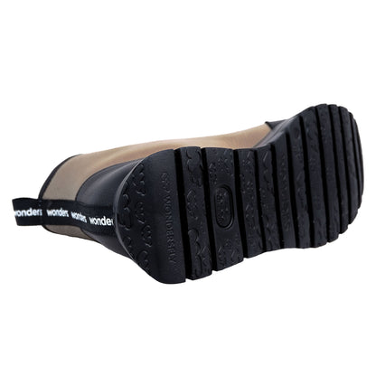 Wonders England Botines Plataforma Piel Beige A-2415