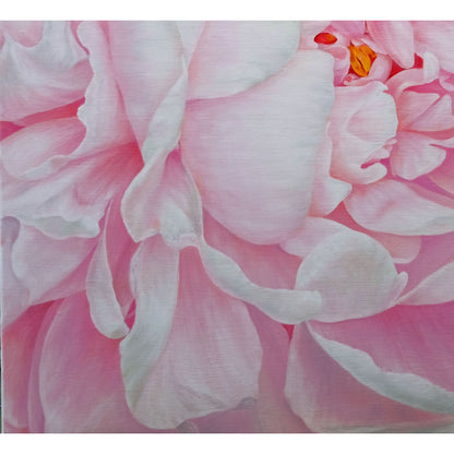 Anastasia Woron: "The Tender Peony" – Original Oil Painting 80x65 cm (2022)