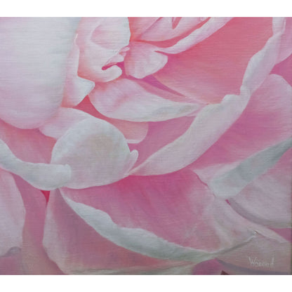 Anastasia Woron: "The Tender Peony" – Original Oil Painting 80x65 cm (2022)