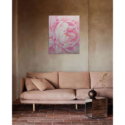 Anastasia Woron: "The Tender Peony" – Original Oil Painting 80x65 cm (2022)