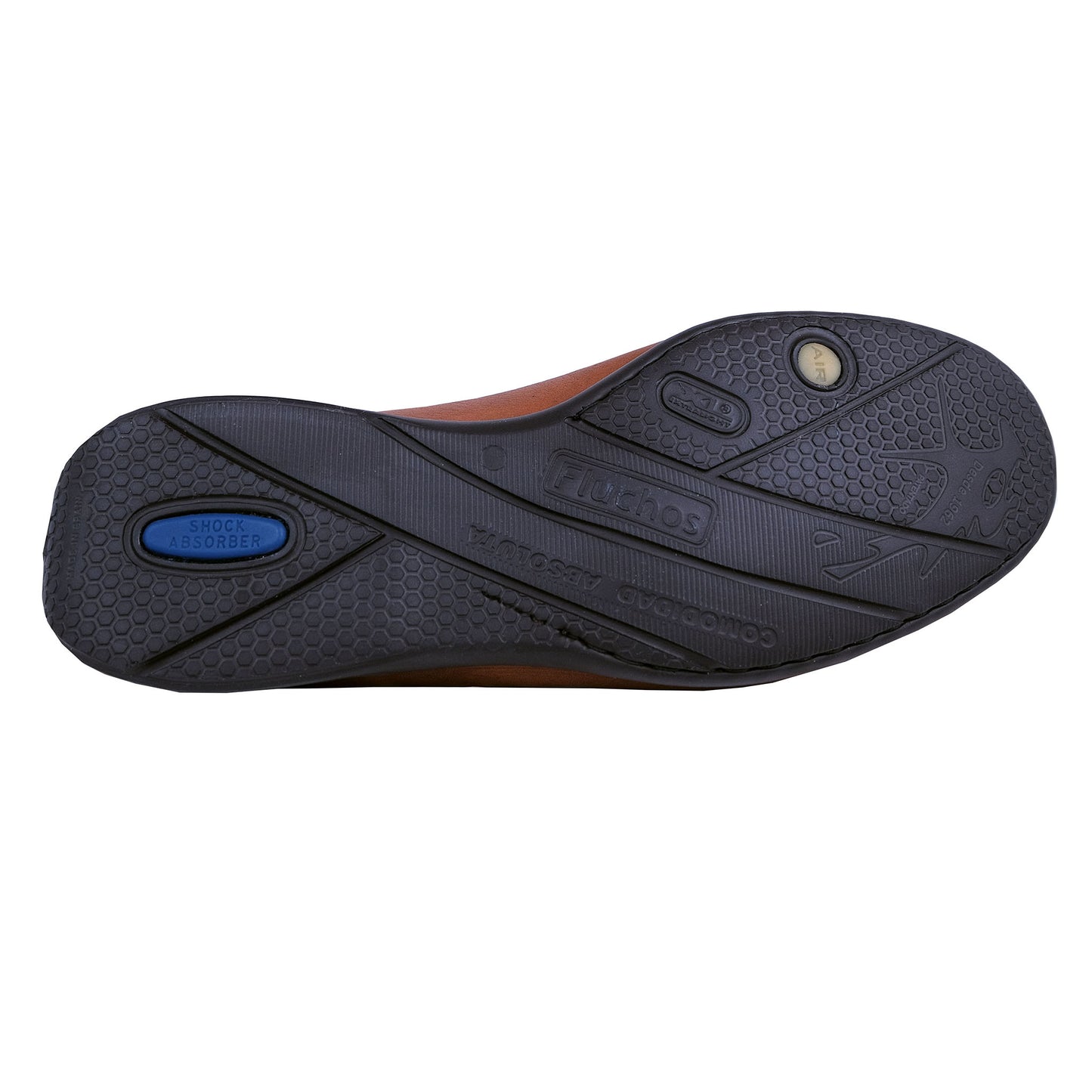 Fluchos Orion: Mocasín Hombre Piel Ligero Marrón 8682