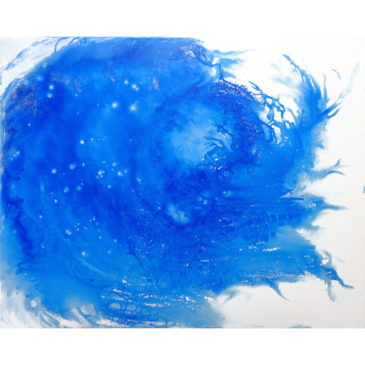 Anastasia Woron: "The Blue" – Original Acrylic 80x65 cm (2021)