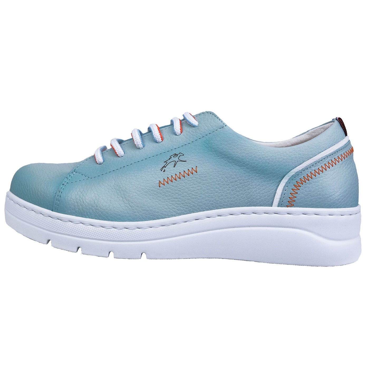 Fluchos Pompas: Zapatos Mujer Cordones Azul Agua F1422