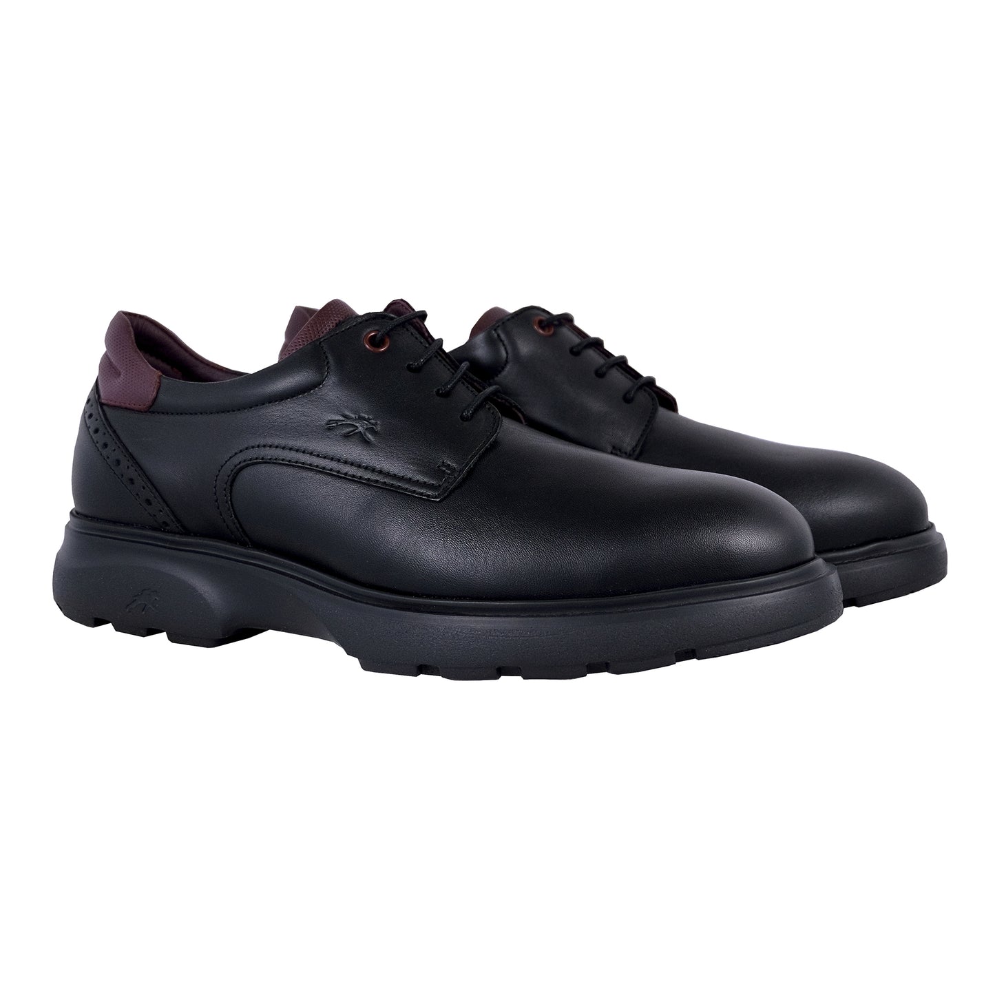 Fluchos Odin: Zapatos Hombre Piel Cómodos Negro F1850