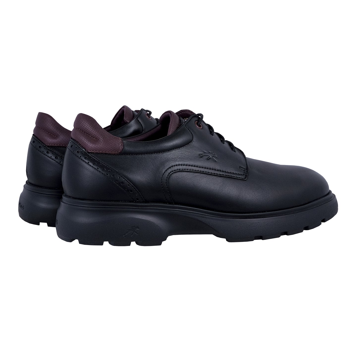 Fluchos Odin: Zapatos Hombre Piel Cómodos Negro F1850