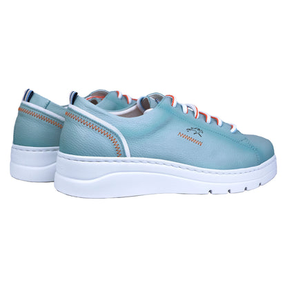 Fluchos Pompas: Zapatos Mujer Cordones Azul Agua F1422