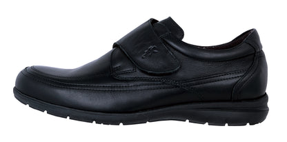 Fluchos Luca: Men's Black Leather Removable Shoes 8782