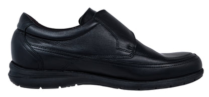 Fluchos Luca: Men's Black Leather Removable Shoes 8782