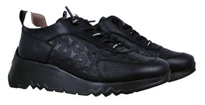 Wonders Eleven: Zapatos Mujer Negro E-6731