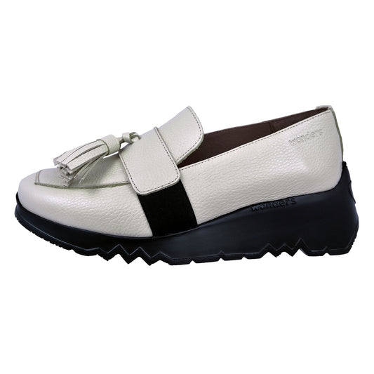 Wonders Dance: Mocasines Mujer Beige E-6734