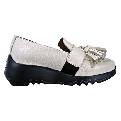 Wonders Dance: Mocasines Mujer Beige E-6734