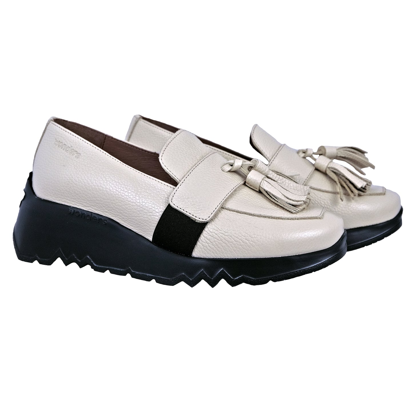 Wonders Dance: Mocasines Mujer Beige E-6734