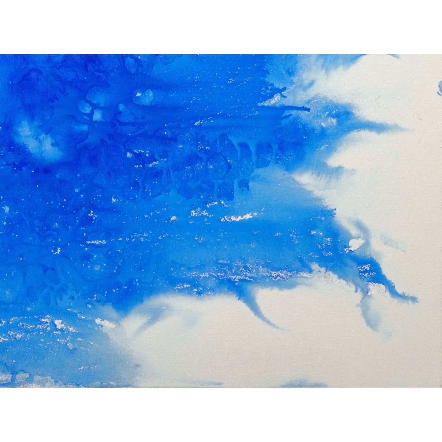 Anastasia Woron: "The Blue" – Original Acrylic 80x65 cm (2021)