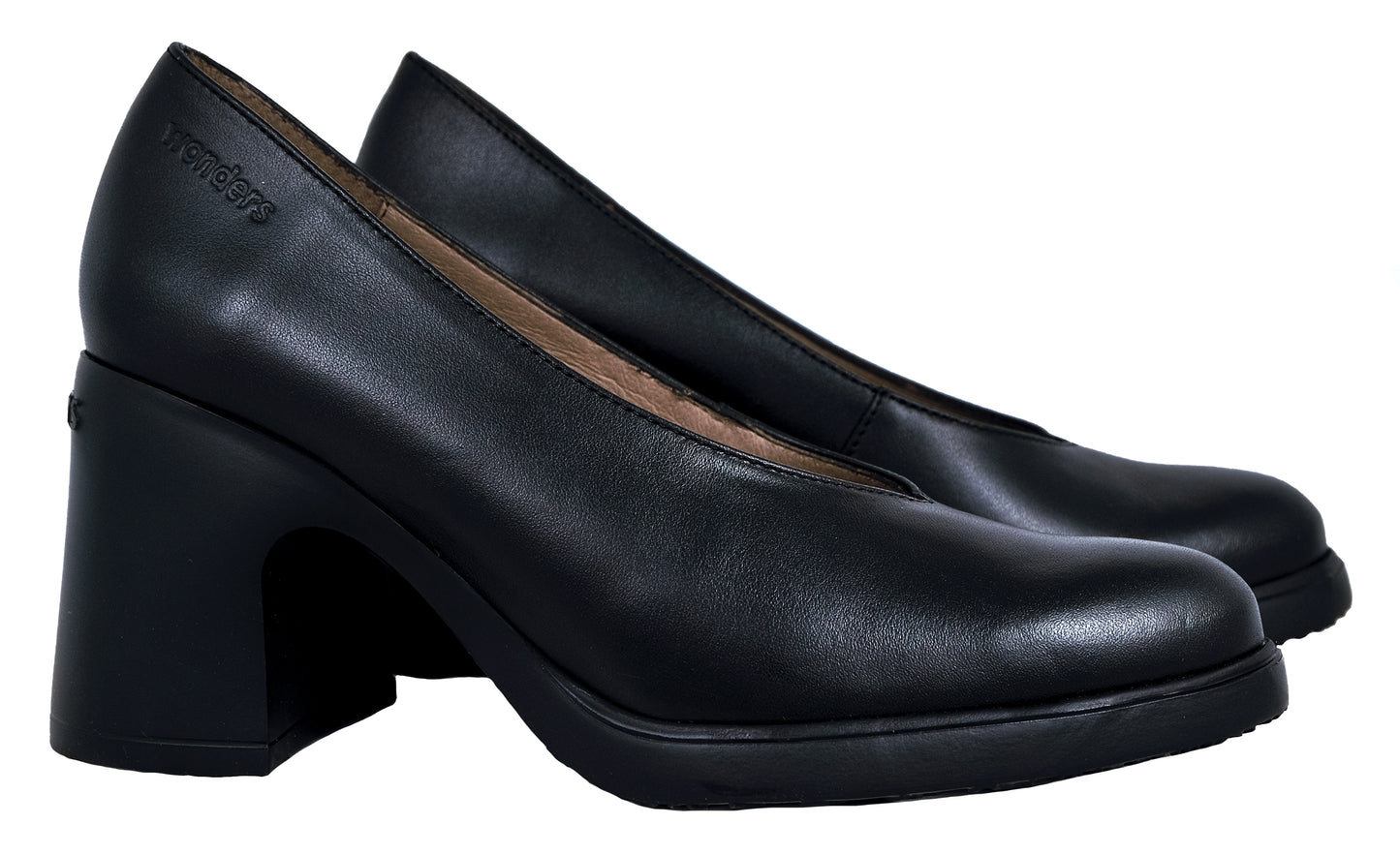 Wonders Eley: Women's Court Shoes Black M-5503