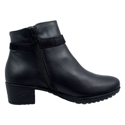 Fluchos Charis: Botines Mujer Tacón Piel Negro F0937