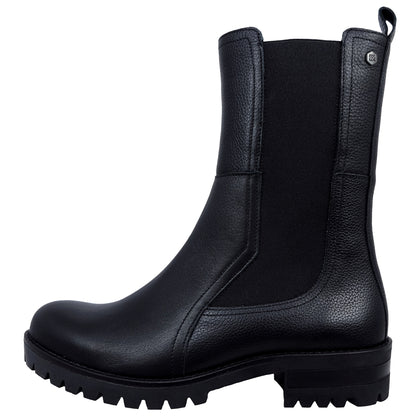 Dorking Walking: Botas Mujer Piel Estilo Militar Negro D8647