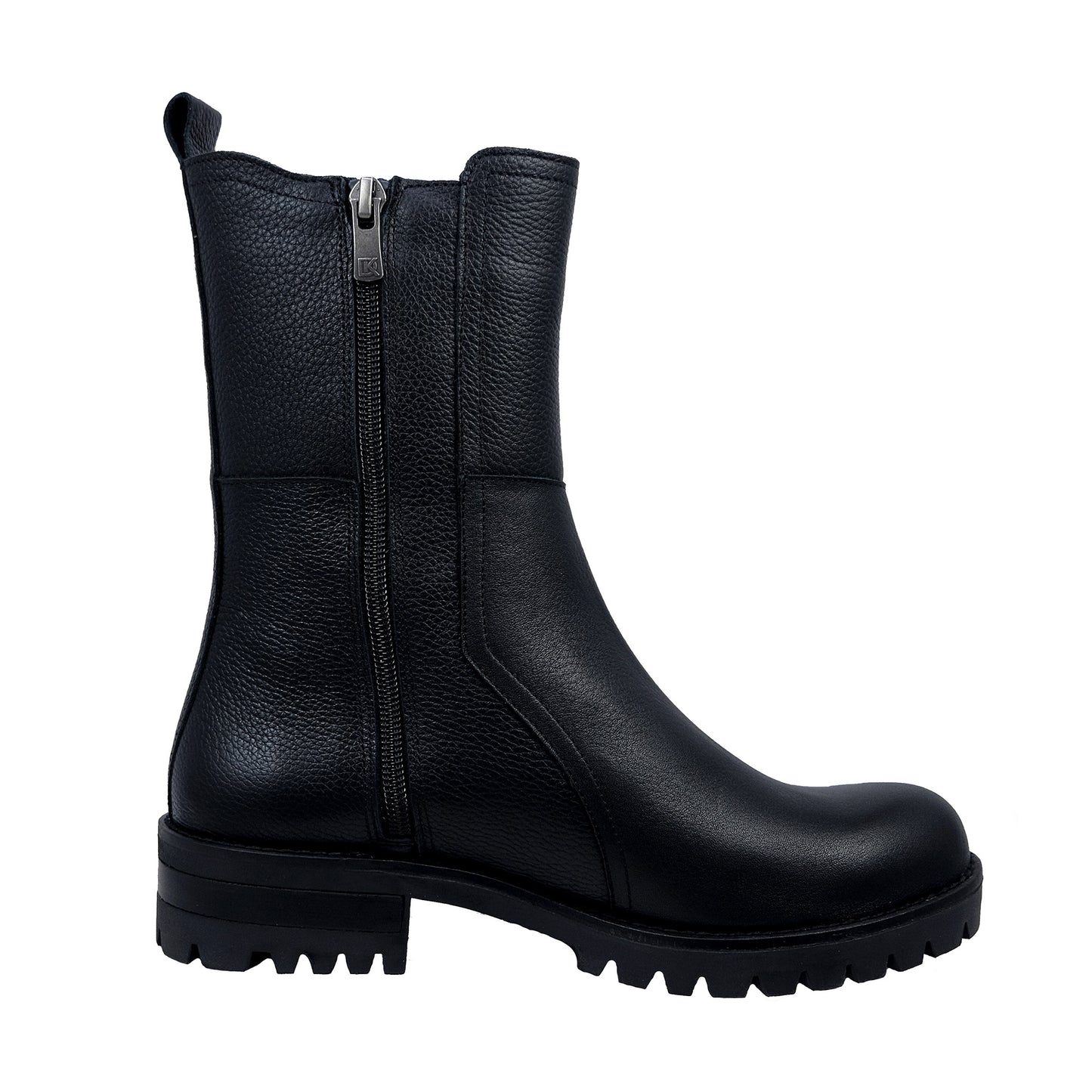 Dorking Walking: Botas Mujer Piel Estilo Militar Negro D8647