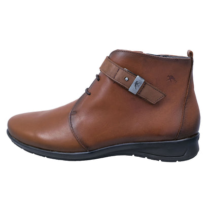 Fluchos Noa : Bottines en cuir marron pour femme 9976