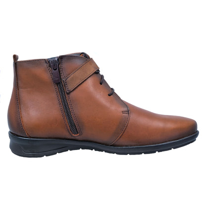 Fluchos Noa : Bottines en cuir marron pour femme 9976