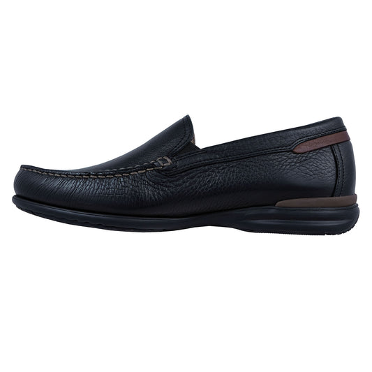 Fluchos Orion: Mocasín Hombre Piel Ligero Negro 8682