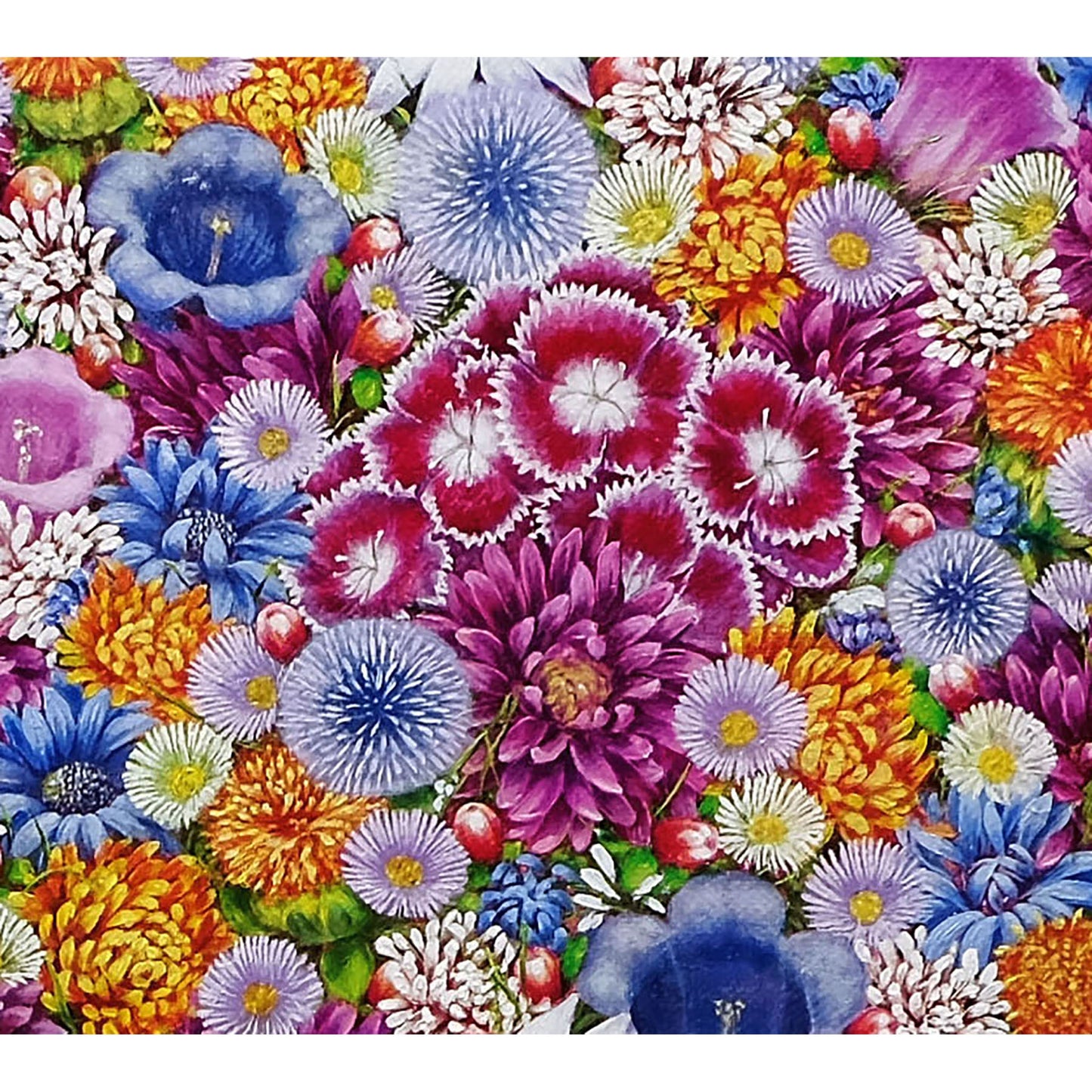 Anastasia Woron: "Flowers, Simply Adorable!" – Original Oil Painting 65x54 cm (2021)